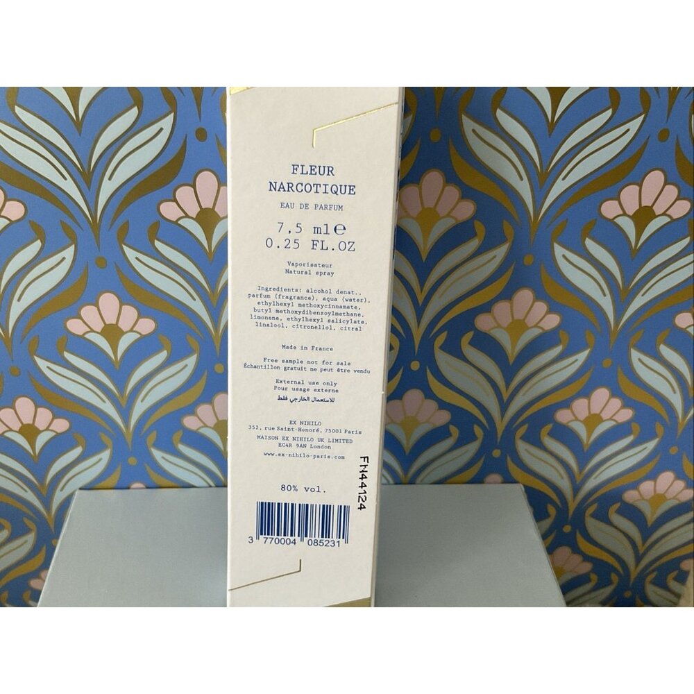EX NIHILO Fleur Narcotique Eau de Parfum EDP Perfume Travel Size .25 oz / 7.5ml - Picture 4 of 8